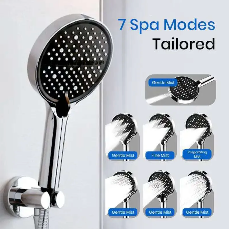 Luxury 7- way Adjustable Multifunctional Shower Head