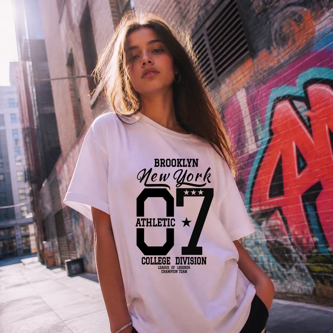 BROOKLYN NEW YORK 07 Terry Oversized Tee