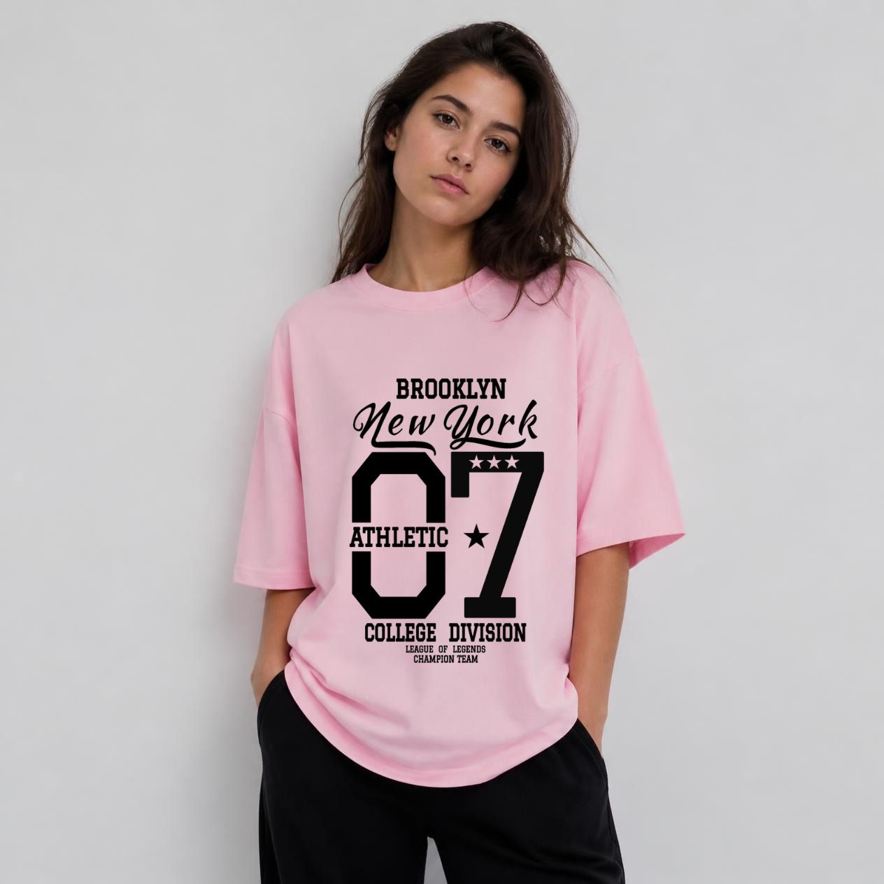 BROOKLYN NEW YORK 07 Terry Oversized Tee