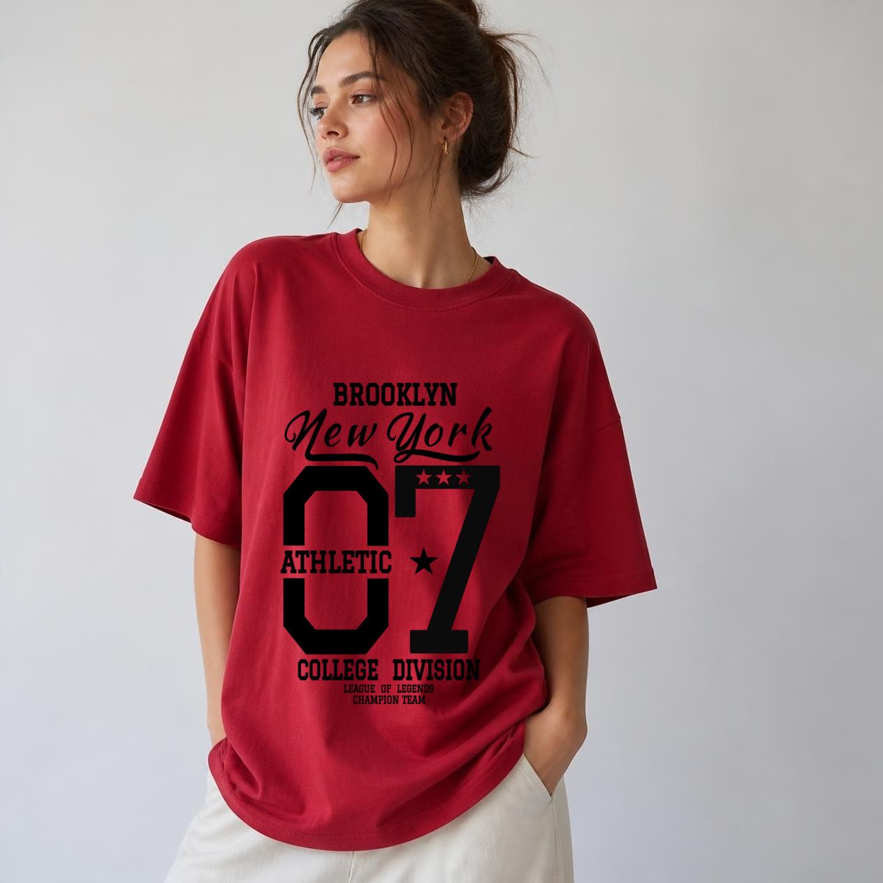 BROOKLYN NEW YORK 07 Terry Oversized Tee