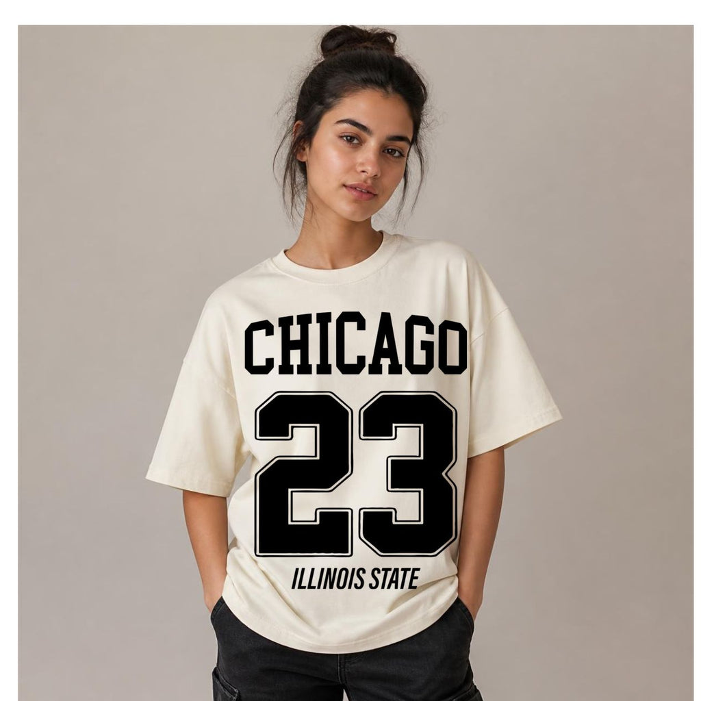 [50%OFF] CHICAGO 23 Unisex Oversized Classic T-Shirt