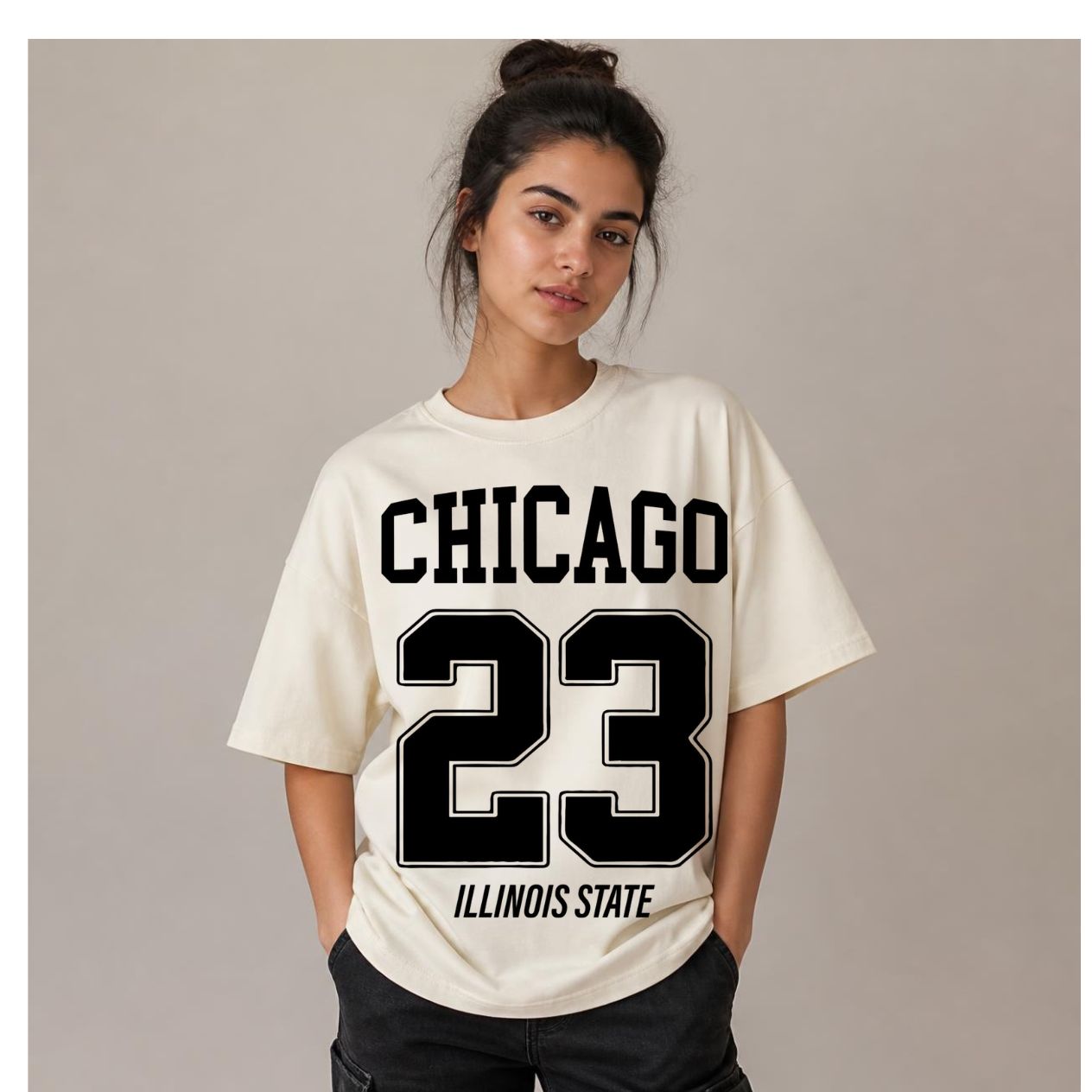 [50%OFF] CHICAGO 23 Unisex Oversized Classic T-Shirt