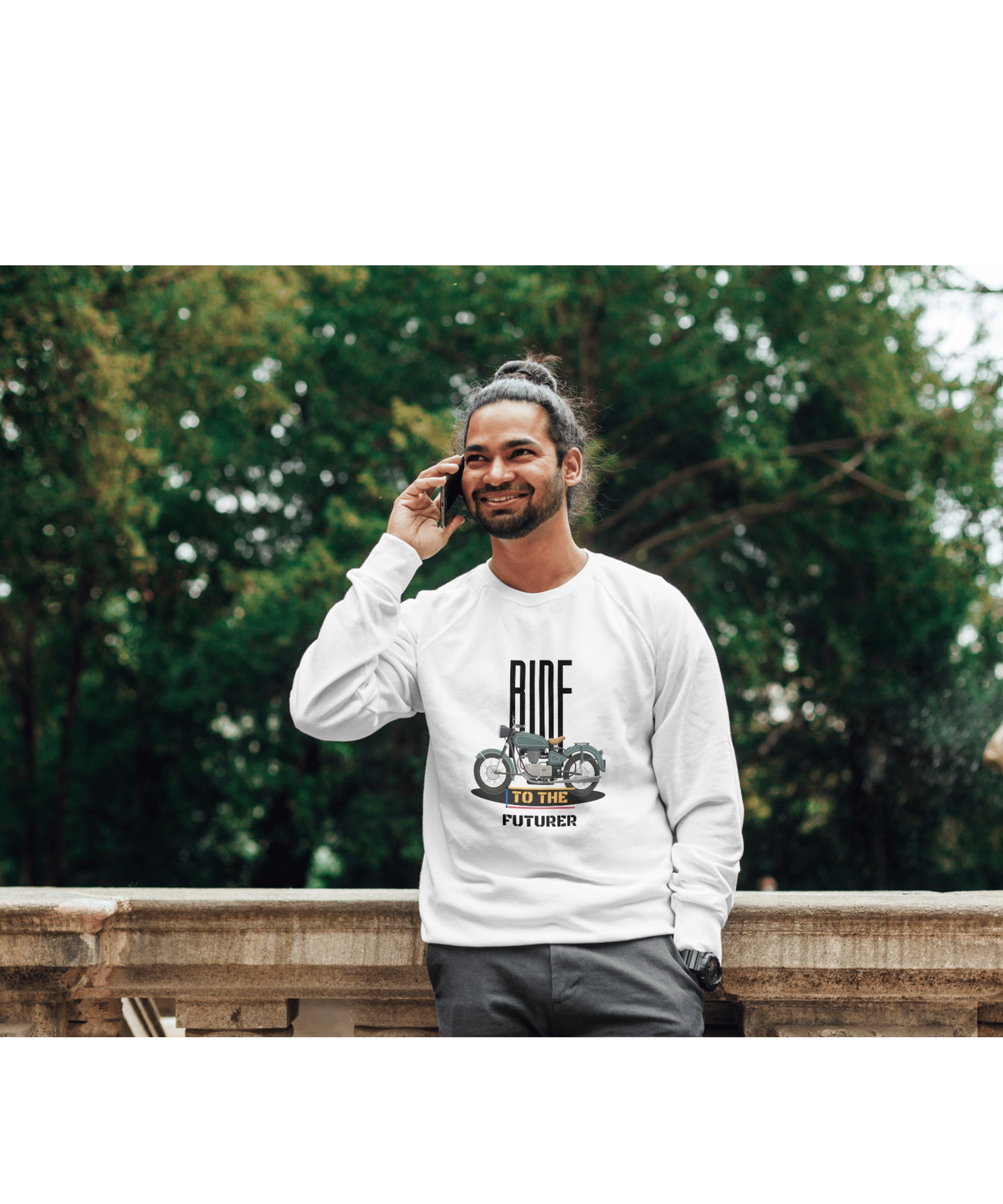 [40%OFF] RIDE TO THE FUTURE Men's Full Sleeve T-Shirt