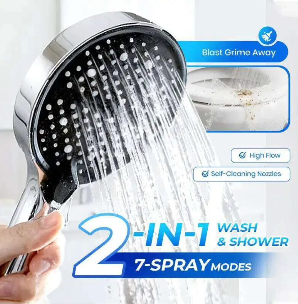 Luxury 7- way Adjustable Multifunctional Shower Head