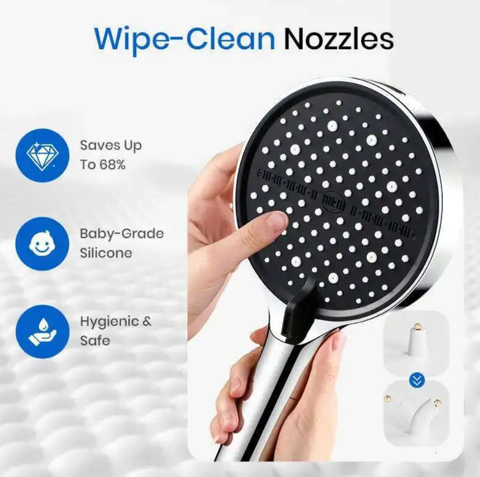 Luxury 7- way Adjustable Multifunctional Shower Head