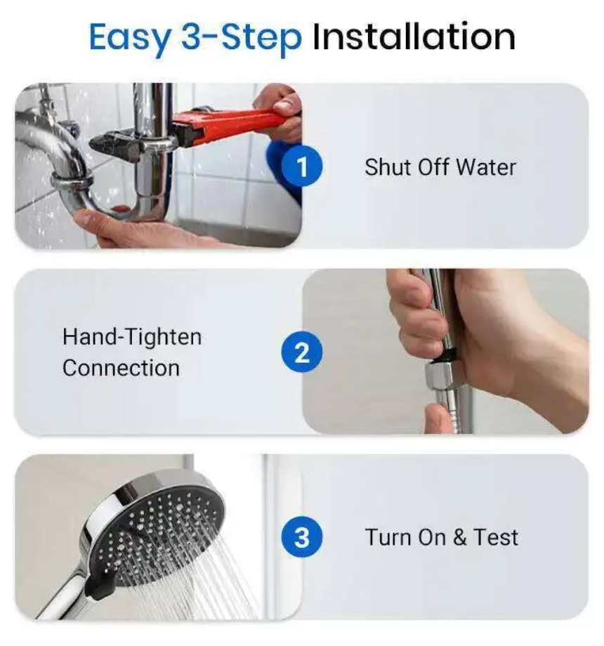 Luxury 7- way Adjustable Multifunctional Shower Head